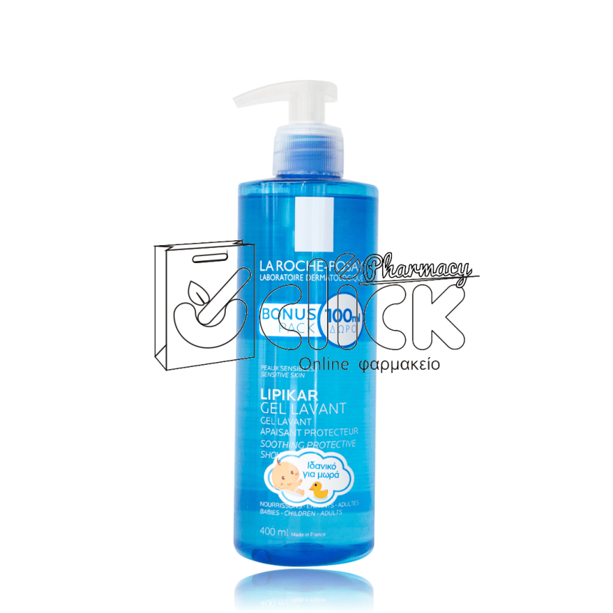 LA ROCHE-POSAY Lipikar Gel Lavant Καθαριστικό Τζελ για Ευαίσθητο Δέρμα 400ml 