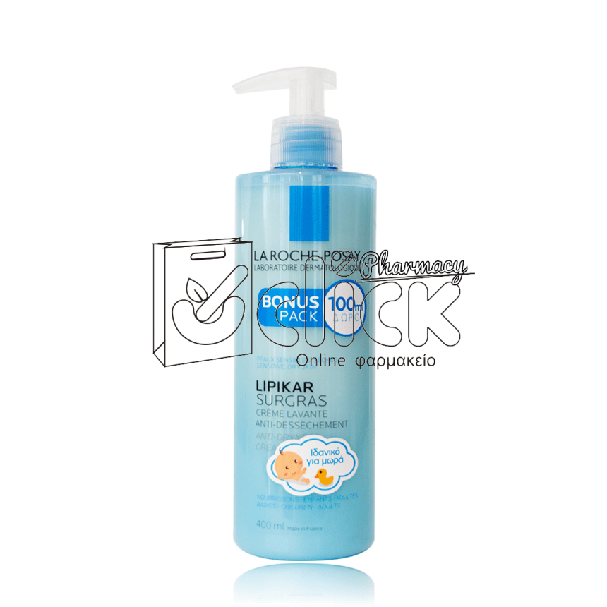 LA ROCHE-POSAY Lipikar Surgras Καθαριστικό Σώματος 400ml 