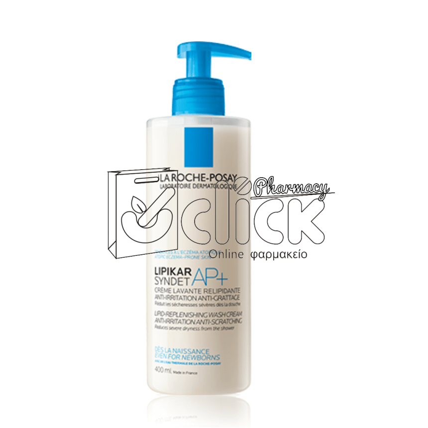 LA ROCHE-POSAY Lipikar Syndet AP+ Αφρόλουτρο για Ατοπική Δερματίτιδα 400ml 