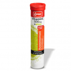 LANES Vitamin C 500mg + Zinc αναβράζοντα δισκία x20
