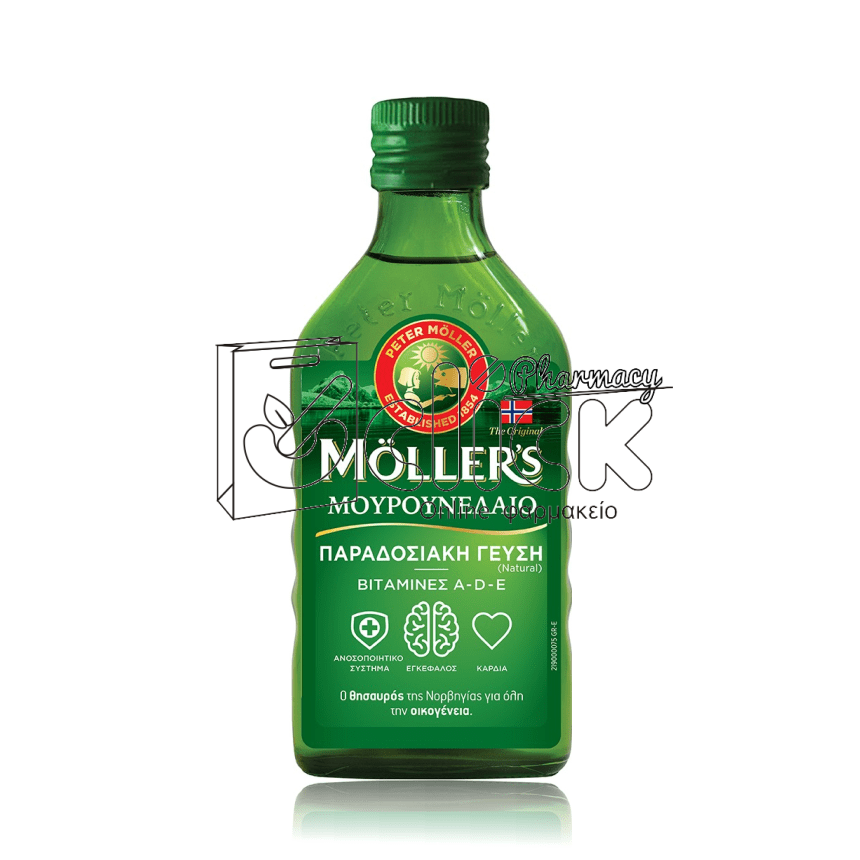 Moller's Παραδοσιακό Μουρουνέλαιο σε Υγρή Μορφή με Φυσική Γεύση 250ml