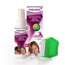 PARANIX Spray Aγωγή που εξαλείφει Ψείρες & Κόνιδες με μία Εφαρμογή 100ml  + Χτένα