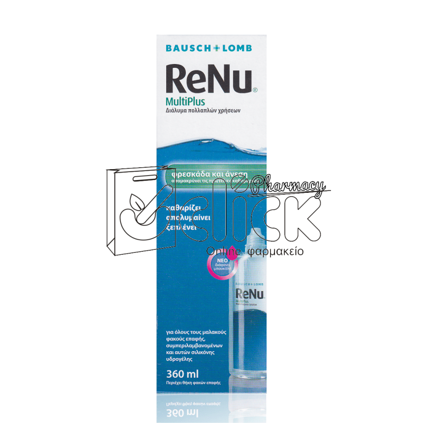 BAUSCH+LOMB Renu Multiplus Υγρό Φακών Επαφής 360ml