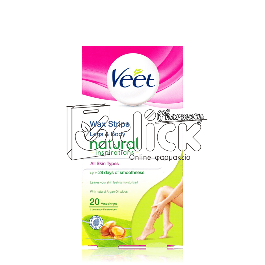 VEET Natural Inspirations Ταινίες αποτρίχωσης 20τμχ