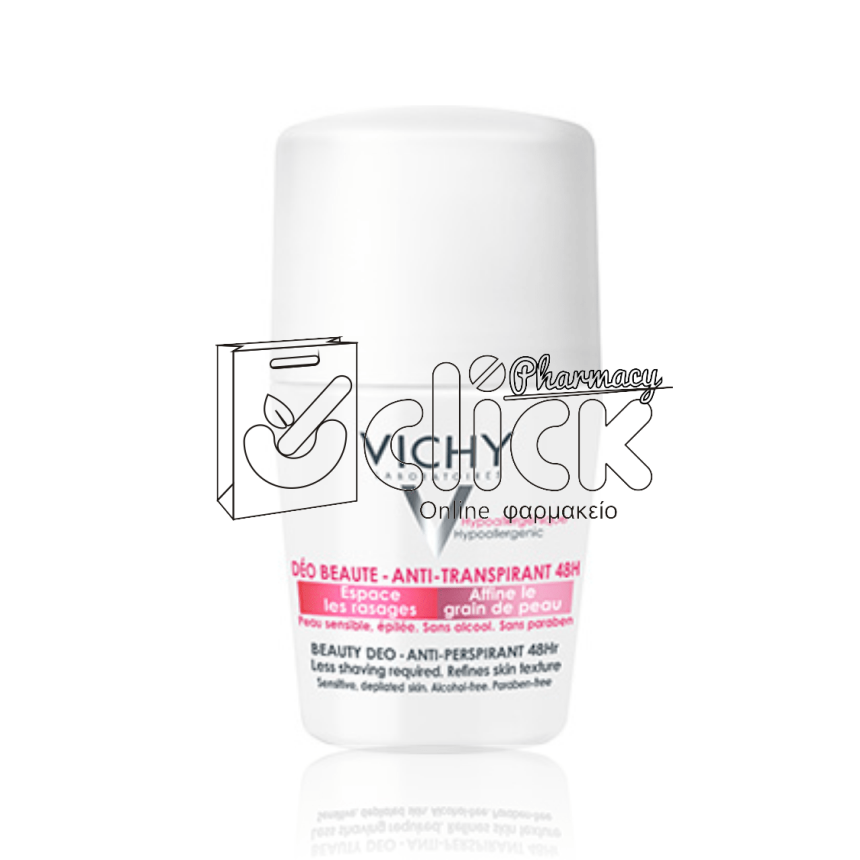 VICHY Deodorant Ideal Finish 48H Αποσμητικό για Έντονη Εφίδρωση 50ml