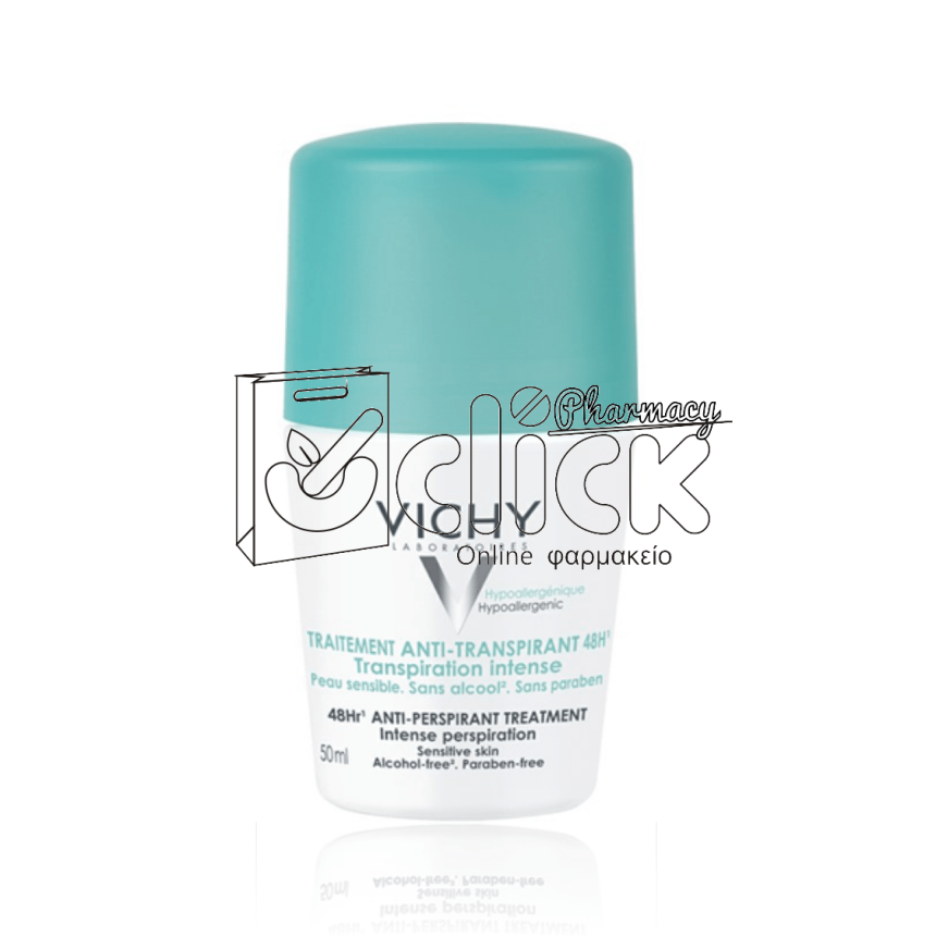 VICHY Deodorant 48ωρη Αποσμητική Φροντίδα Roll-on 50ml