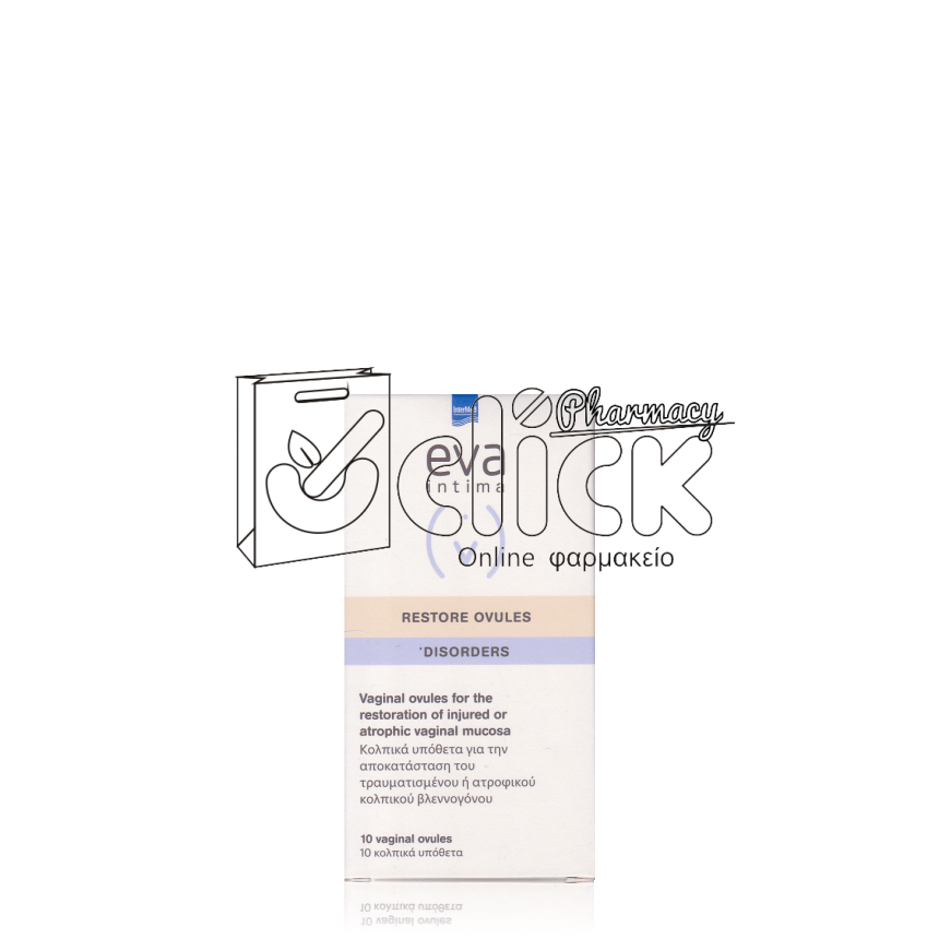 INTERMED EVA RESTORE Κολπικά υπόθετα x10τμχ