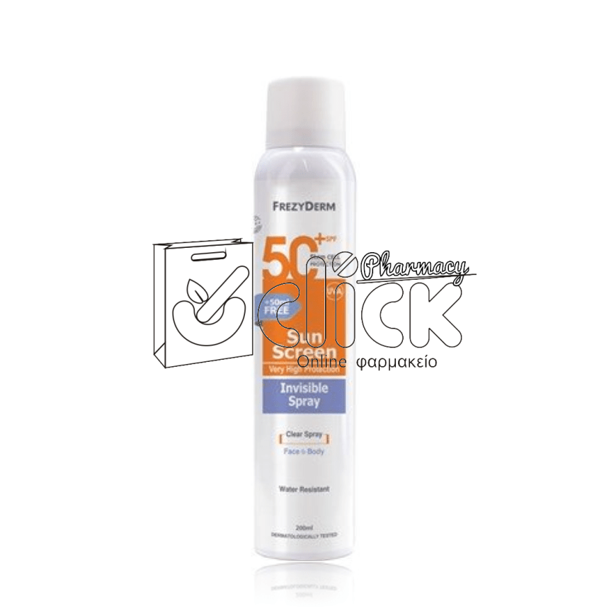 FREZYDERM Sun Screen Invisible Spray SPF50+ 200ml