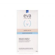 INTERMED EVA Lactic Gel Κολπική Γέλη 9 προγεμισμένοι κολπικοί εφαρμοστές 