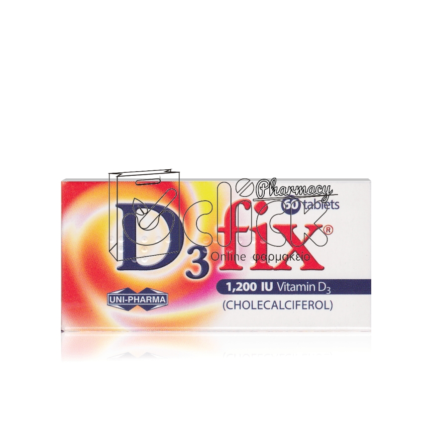 D3 FIX 1200IU Συμπλήρωμα Διατροφής με Βιταμίνη D3 60 δισκία