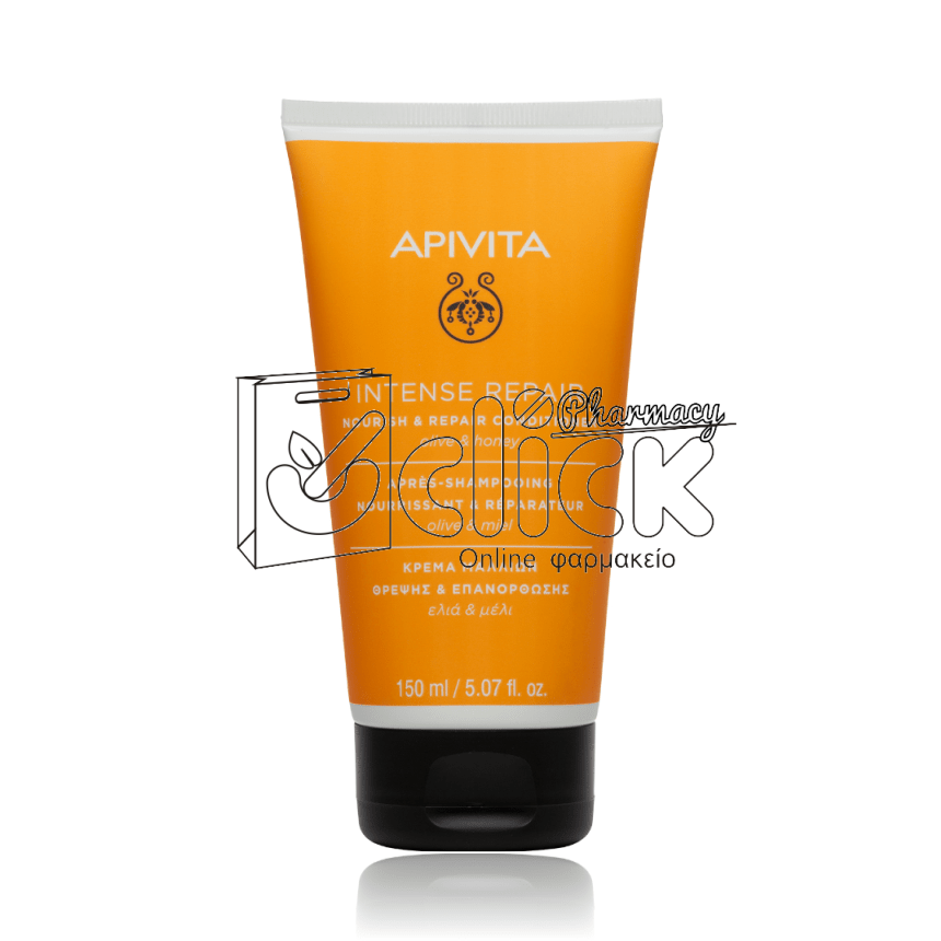 APIVITA NOURISH & REPAIR CONDITIONER Kρέμα Θρέψης & Επανόρθωσης για Ξηρά/Ταλαιπωρημένα Μαλλιά με Ελιά & Μέλι 150ml