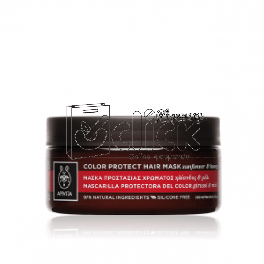 APIVITA HAIR MASK COLOR PROTECT Μάσκα Προστασίας Χρώματος για Βαμμένα Μαλλιά με Ηλίανθο & Μέλι 200ml