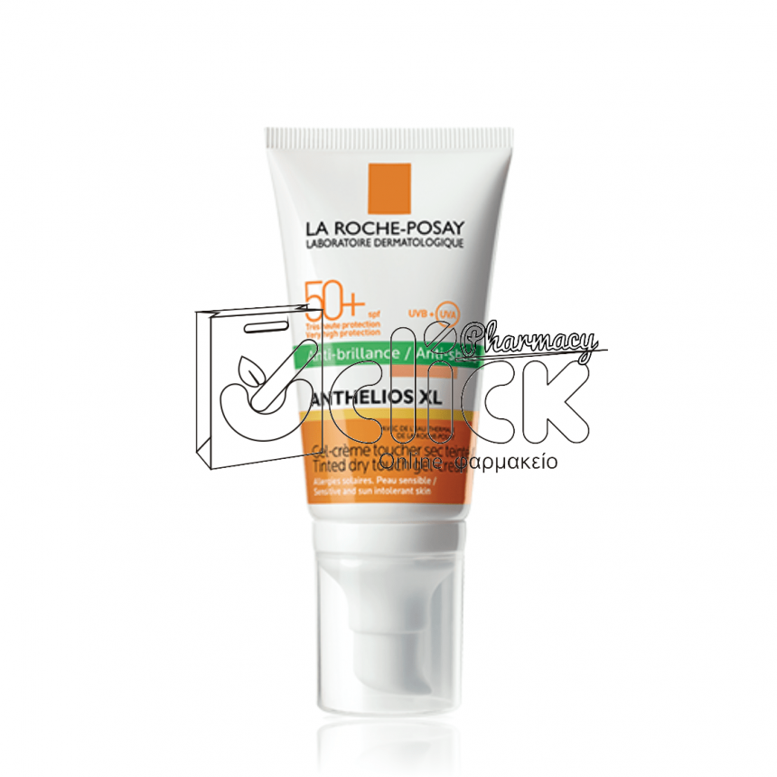 LA ROCHE-POSAY Anthelios UVMUNE 400 Oil Control Gel Cream Tinted SPF50+ Αντηλιακή Κρέμα Προσώπου για Ματ Αποτέλεσμα Με Χρώμα 50ml