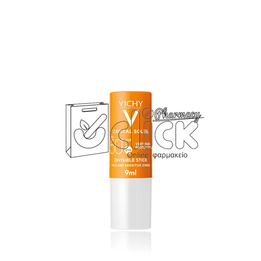 VICHY Ideal Soleil 50 Stick Zones Sensibles Στίκ για τις ζώνες σε έντονη έκθεση SPF 50+ 9g