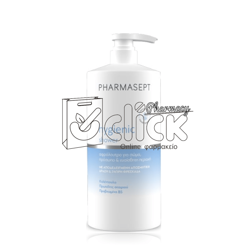 PHARMASEPT Hygienic Shower Αφρόλουτρο για σώμα, πρόσωπο & ευαίσθητη περιοχή 1Lt