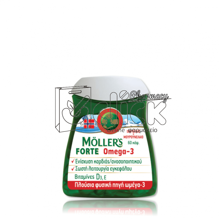 Moller's Forte Omega-3 κάψουλες x60 Moller's Forte Omega-3 κάψουλες x60