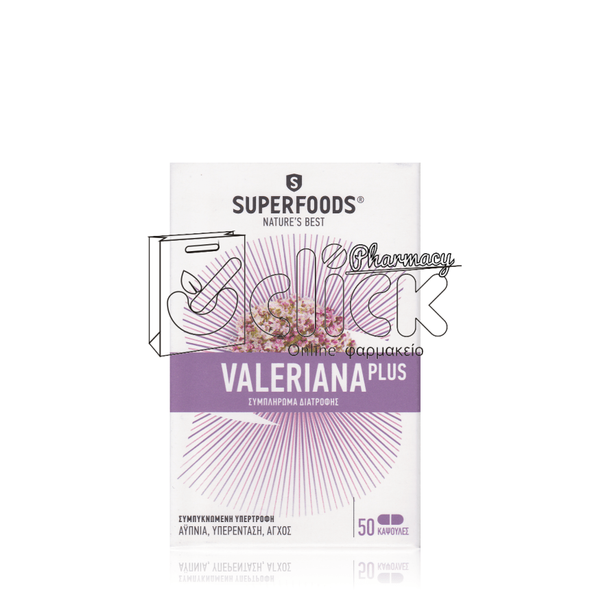SUPERFOODS Valeriana Plus X50 κάψουλες