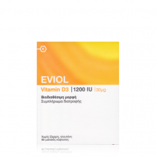 EVIOL Vitamin D3 1200IU x60 μαλακές κάψουλες