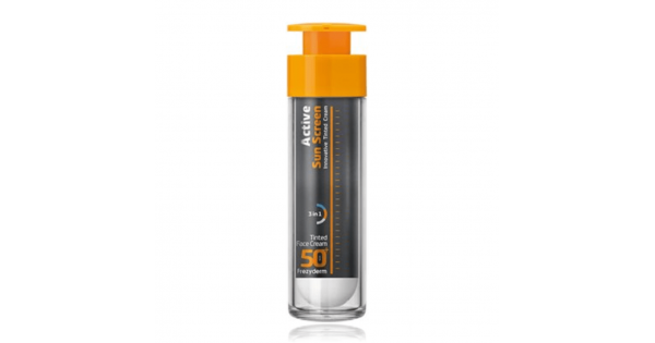 FREZYDERM ACTIVE SUN SCREEN Tinted Face Cream SPF50+ 50ml