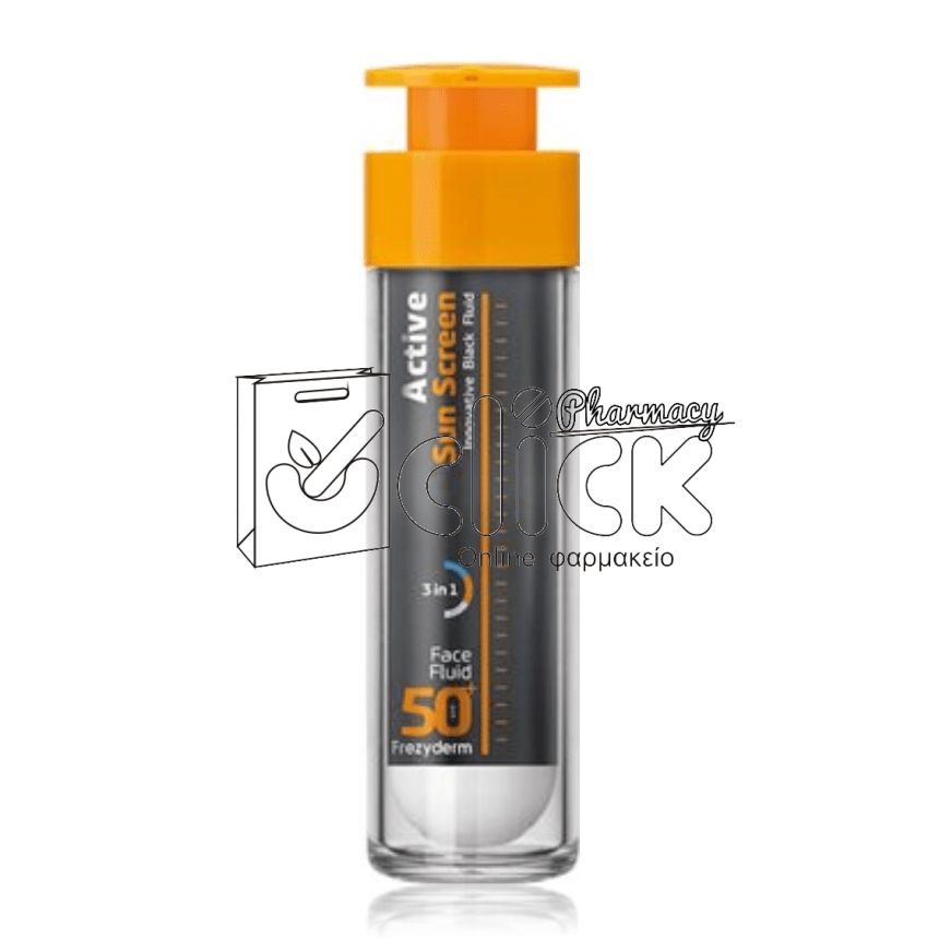 FREZYDERM ACTIVE SUN SCREEN Face Fluid SPF50+ 50ml