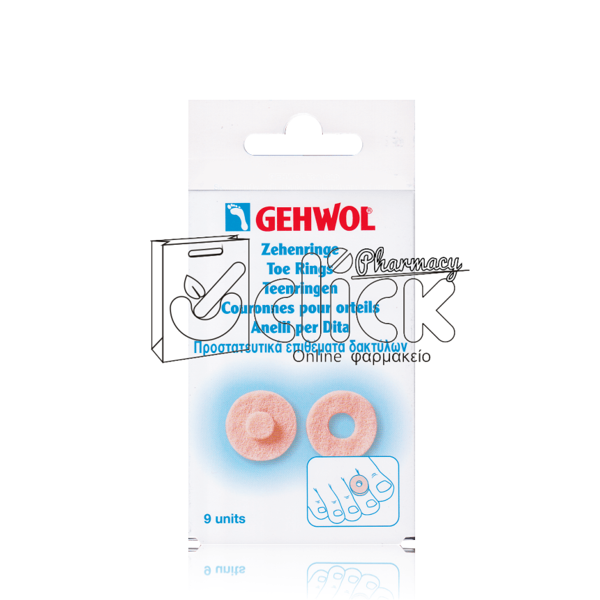 GEHWOL Toe Ring Round Στρογγυλός προστατευτικός δακτύλιος 9 τμχ