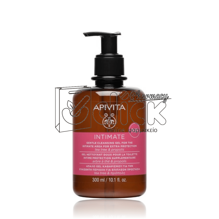 APIVITA Intimate Care Plus - Απαλό Gel Καθαρισμού για την Ευαίσθητη Περιοχή με Πρόπολη & Τεϊόδεντρο SMART PACK 300ml