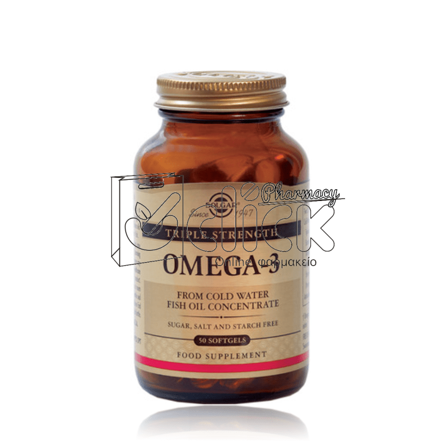 SOLGAR OMEGA-3 TRIPLE STRENGTH X50