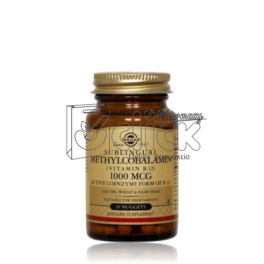 SOLGAR METHYLCOBALAMIN VIT B-12 1000μg X30