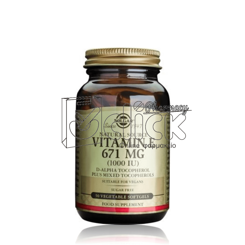 SOLGAR VITAMIN E 1000IU X50