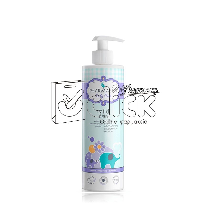 PHARMASEPT Baby Care Mild Bath Απαλό βρεφικο αφρόλουτρο για σώμα & μαλλιά 500ml