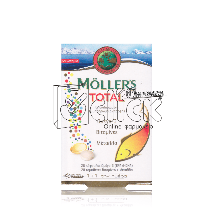 Moller's Total 28 ταμπλέτες & 28 κάψουλες Moller's Total 28 ταμπλέτες & 28 κάψουλες