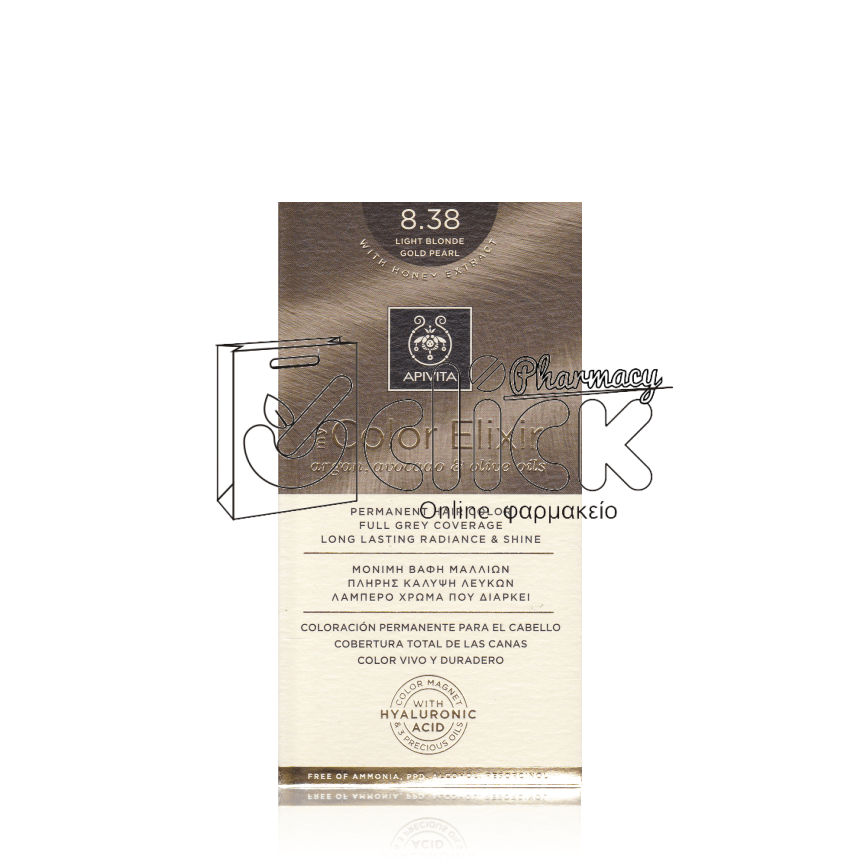 APIVITA MY COLOR ELIXIR 8.38 Ξανθό ανοιχτό μελί περλέ 