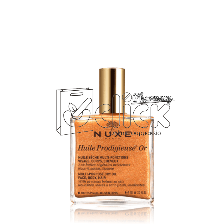 NUXE Huile Prodigieuse  Or- Ιριδίζον Ξηρό λάδι για πρόσωπο-σώμα-μαλλιά 100ml