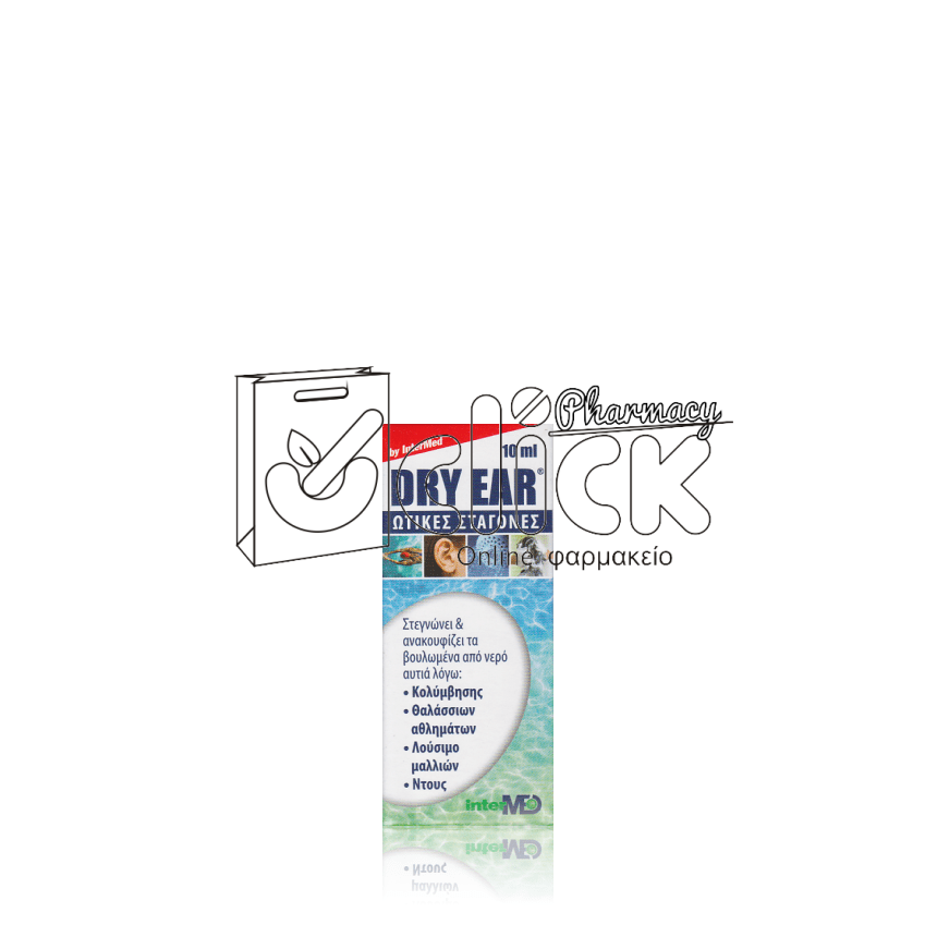 DRY EAR DROPS  Ωτικές σταγόνες για στεγνά αυτιά 10ml