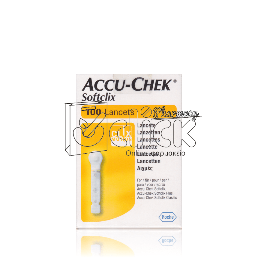 ACCU-CHEK Softclix Lancets Αποστειρωμένες Βελόνες Σκαρφιστήρες x100τμχ 