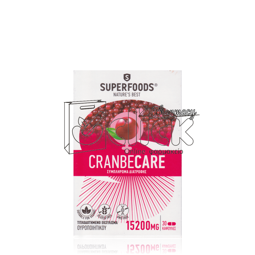 SUPERFOODS CRANBECARE 15200MG X30
