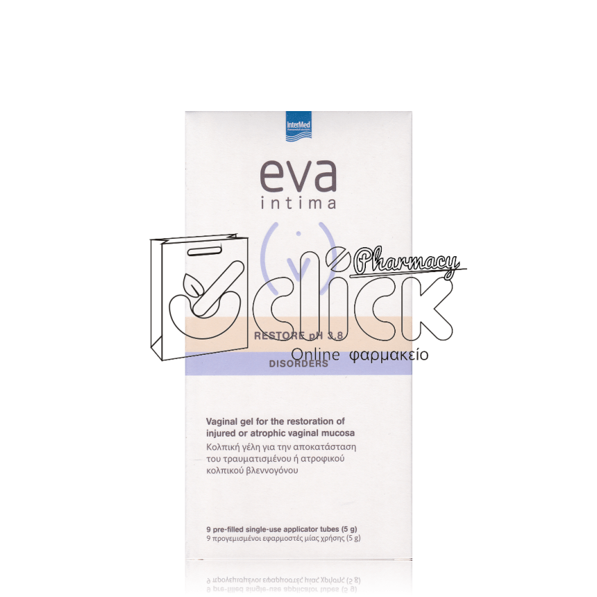 EVA RESTORE GEL Κολπική Γέλη με Υαλουρονικό Οξύ 9X5g