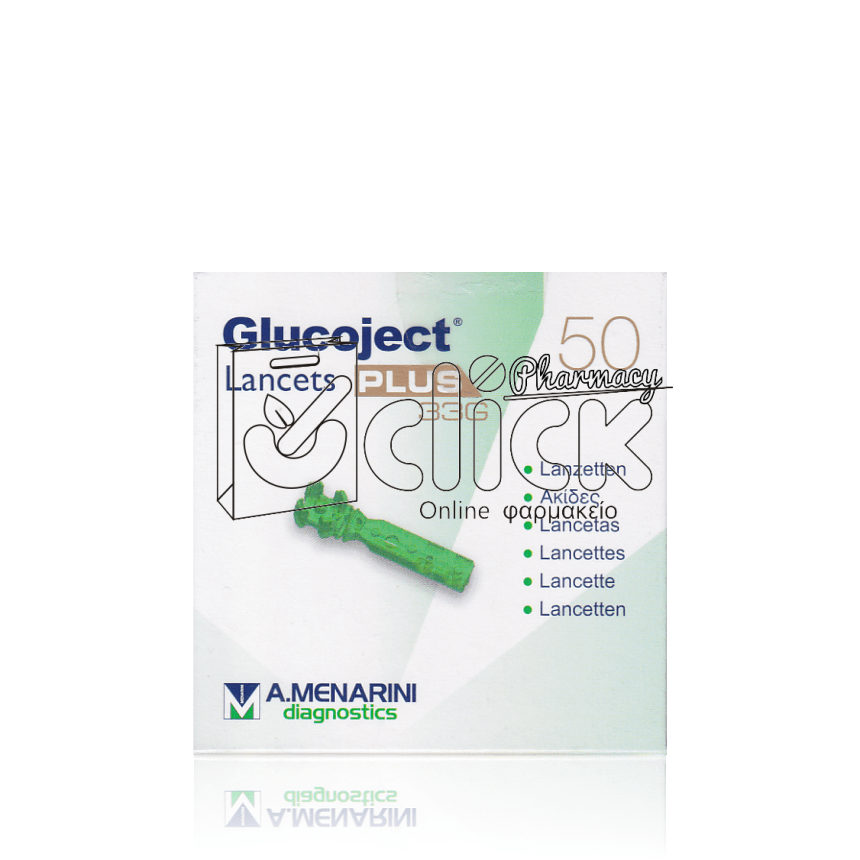 MENARINI Glucoject Lancets 33G Βελόνες Μέτρησης Ζαχάρου 50τεμ