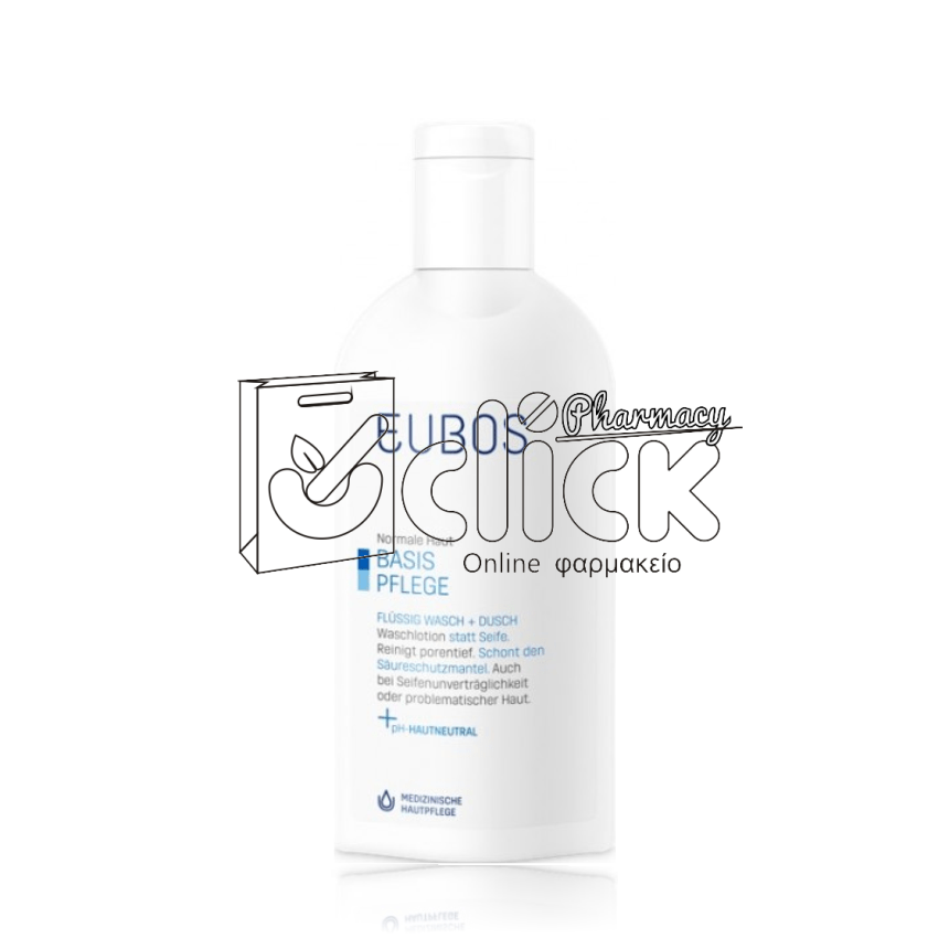 EUBOS LIQUID BLUE Υγρό Καθαρισμού Προσώπου-Σώματος Χωρίς Άρωμα 200ml