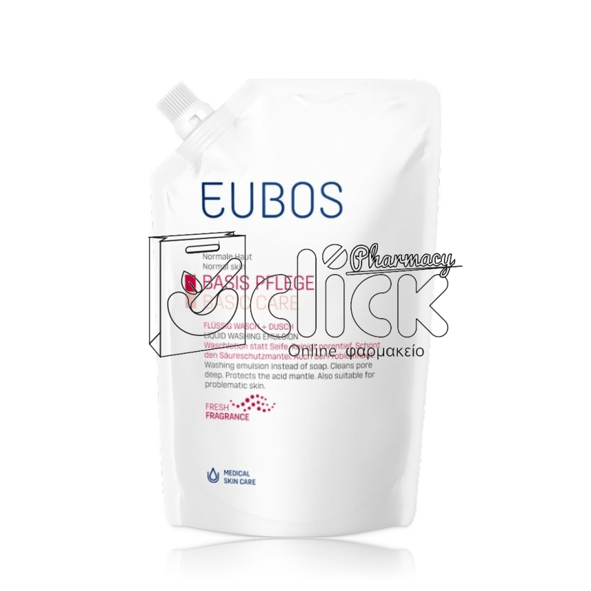 EUBOS LIQUID RED Υγρό Καθαρισμού Προσώπου-Σώματος Ανταλλακτικό 400ml