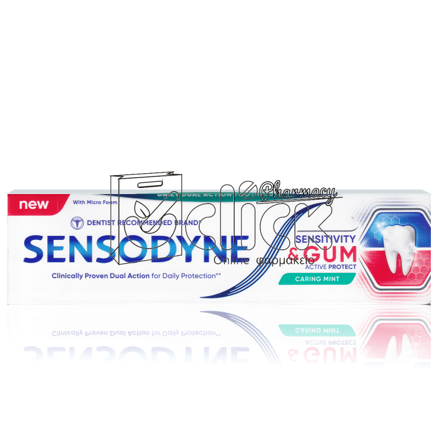SENSODYNE Sensitivity & Gum Caring Mint Οδοντόκρεμα για Ευαίσθητα Δόντια & Ούλα που Αιμορραγούν 75ml