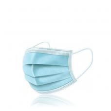 Χειρουργική Μάσκα Προσώπου μιας χρήσης 3ply με Λάστιχο - Μπλε Χρώμα 1 τμχ