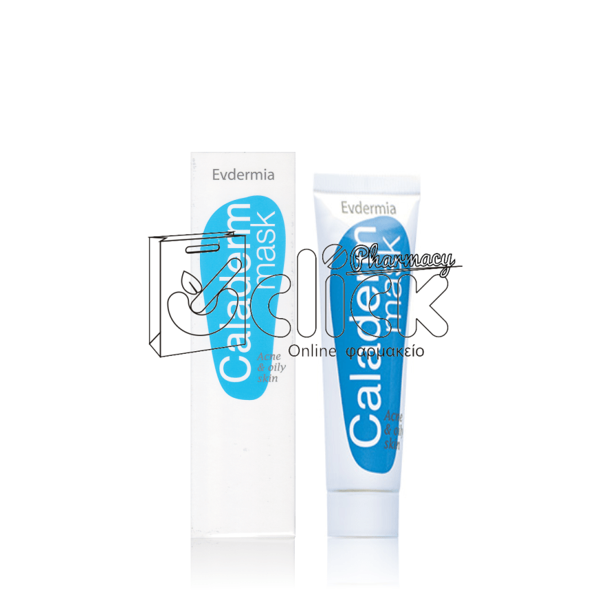 EVDERMIA Caladerm Mask Μάσκα Προσώπου για Λιπαρές Επιδερμίδες με Τάση Ακμής 30ml