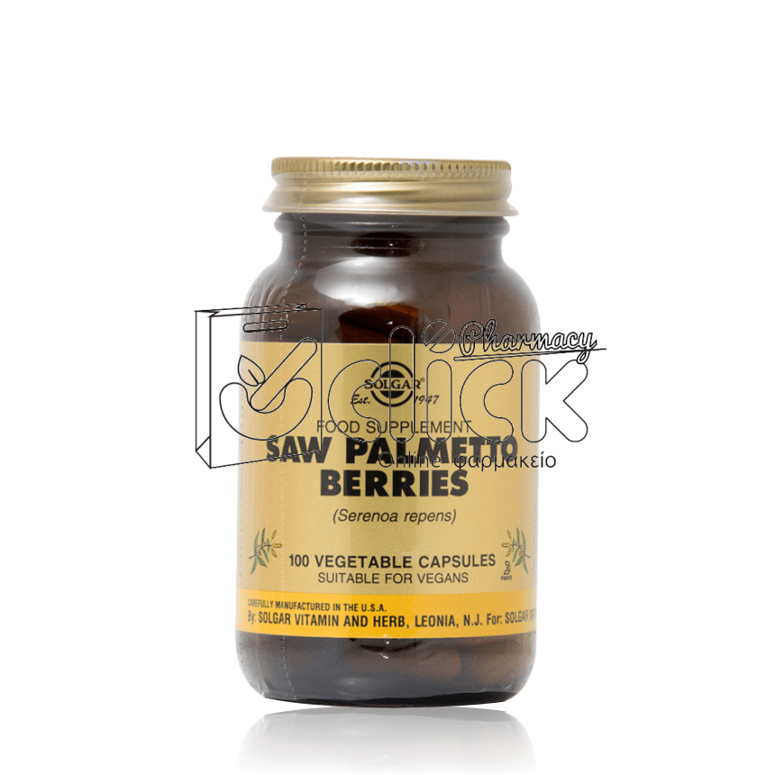 SOLGAR Saw Palmetto Berries x100 φυτικές κάψουλες