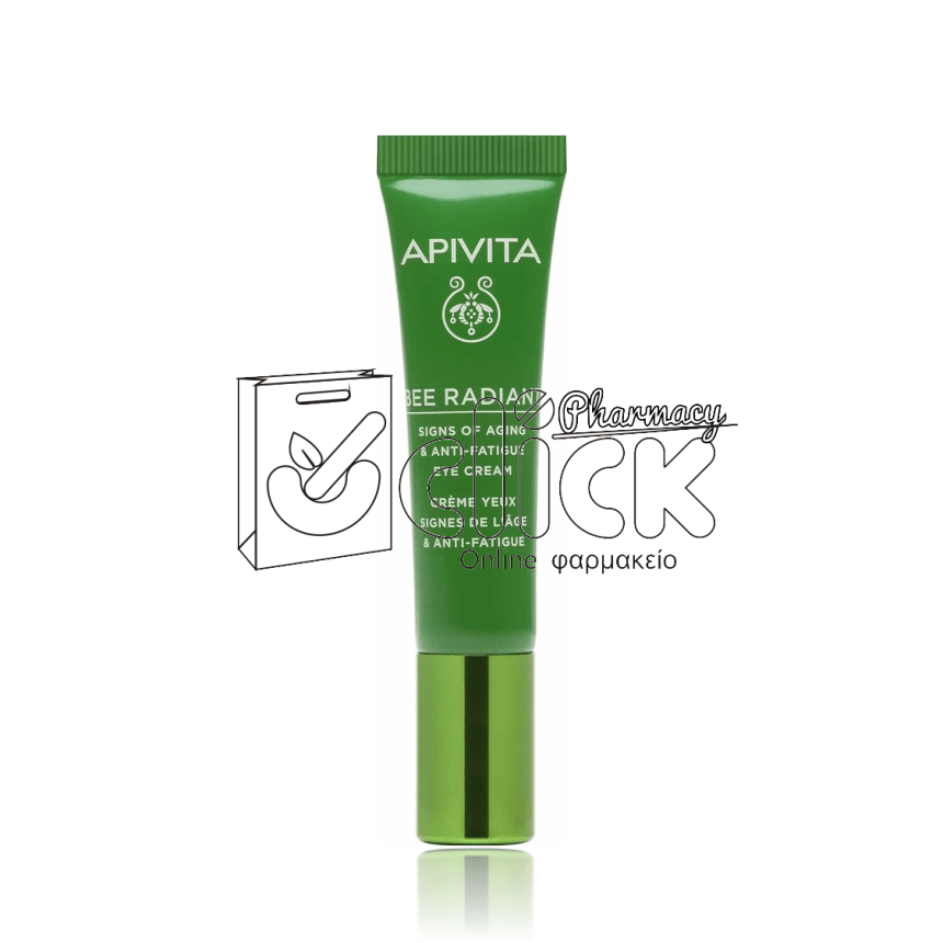 APIVITA Bee Radiant Κρέμα Ματιών για Σημάδια Γήρανσης & Ξεκούραστη Όψη 15ml