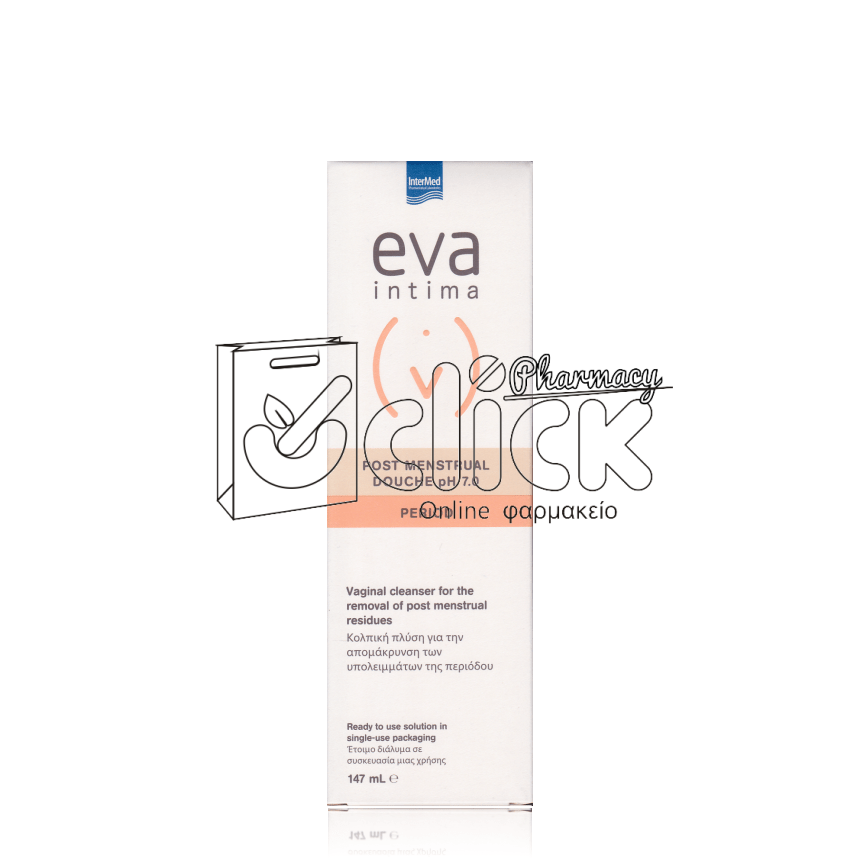 INTERMED EVA DOUCHE Post-Menstrual Κολπική Πλύση με Χλωριούχο Νάτριο 147ml