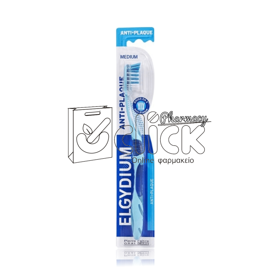 ELGYDIUM Οδοντόβουρτσα Anti-plaque Μέτρια 1 τμχ