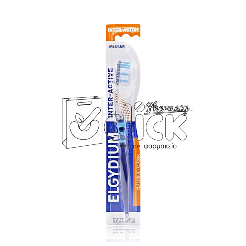 ELGYDIUM Οδοντόβουρτσα Inter-active Medium 1 τμχ ELGYDIUM Οδοντόβουρτσα Inter-active Medium 1 τμχ