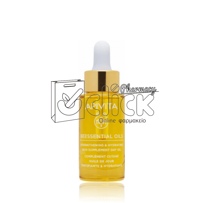 APIVITA Beessential oils Έλαιο Προσώπου Ημέρας Συμπλήρωμα Ενδυνάμωσης & Ενυδάτωσης 15ml