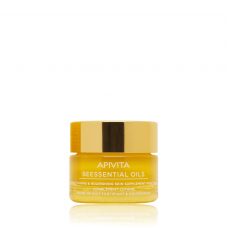 APIVITA Beessential Oils Balm Προσώπου Νύχτας Συμπλήρωμα Ενδυνάμωσης & Θρέψης 15ml
